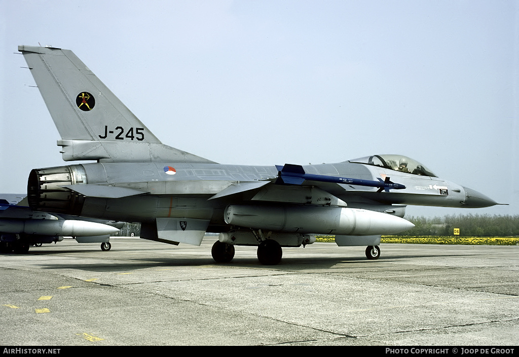 Aircraft Photo of J-245 | General Dynamics F-16A Fighting Falcon | Netherlands - Air Force | AirHistory.net #68766