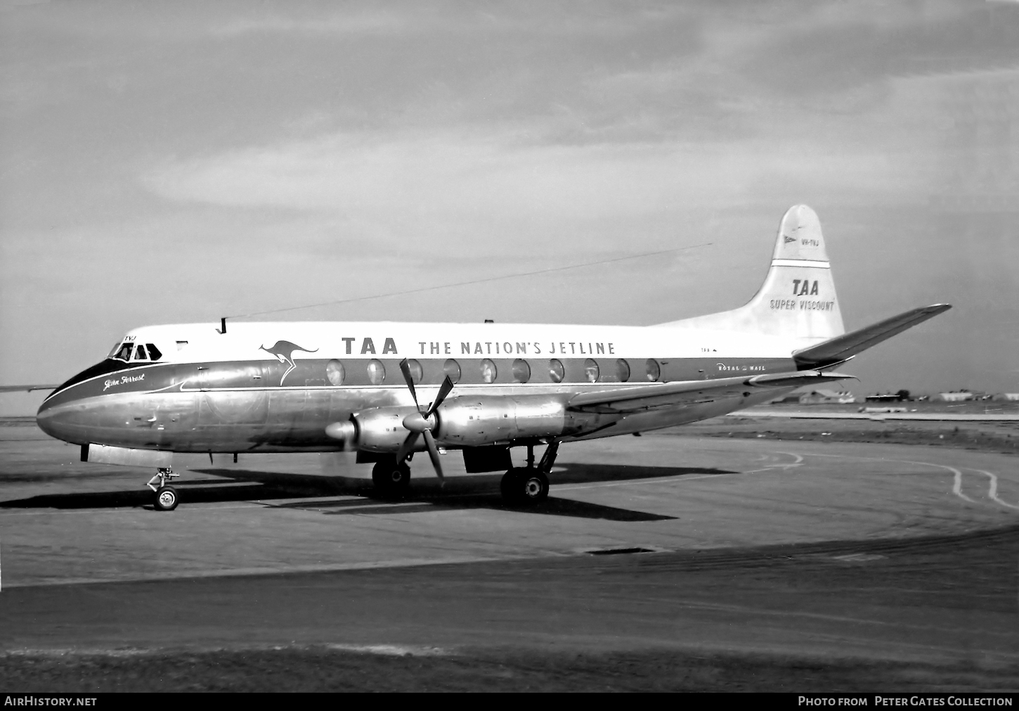 Aircraft Photo of VH-TVJ | Vickers 756D Viscount | Trans-Australia Airlines - TAA | AirHistory.net #68781