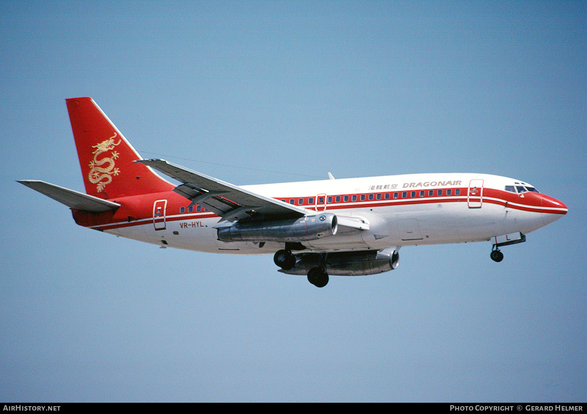 Aircraft Photo of VR-HYL | Boeing 737-2L9/Adv | Dragonair | AirHistory.net #68826