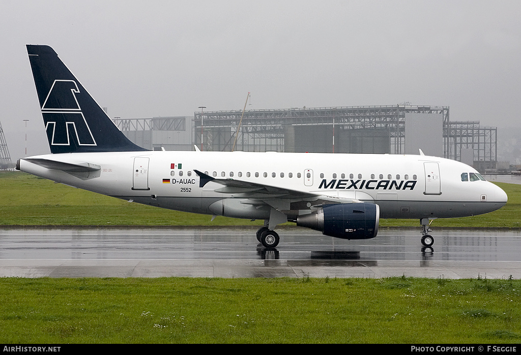 Aircraft Photo of D-AUAC | Airbus A318-111 | Mexicana | AirHistory.net #68829