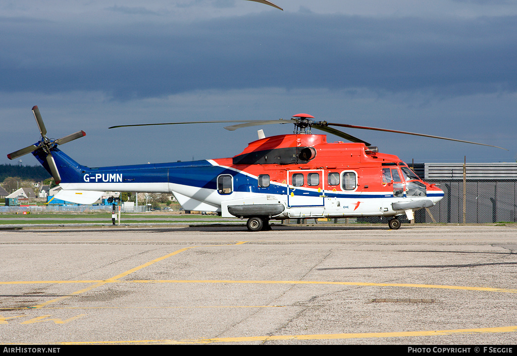 Aircraft Photo of G-PUMN | Eurocopter AS-332L2 Super Puma Mk2 | CHC Helicopters | AirHistory.net #68886
