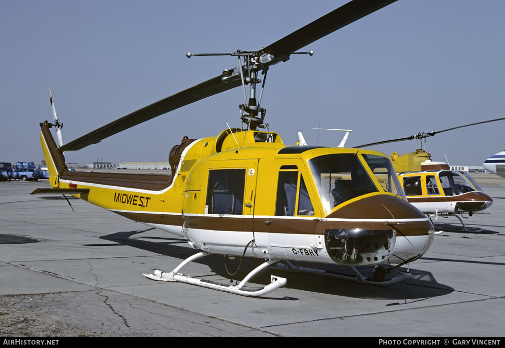 Aircraft Photo of C-FBHY | Bell 204B | Midwest Helicopters | AirHistory.net #68893