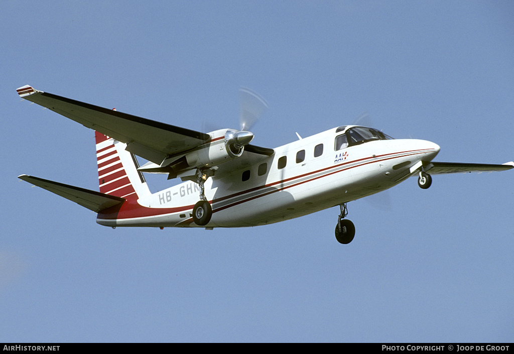Aircraft Photo of HB-GHK | Gulfstream American 695A Jetprop 1000 | Gofir S.A. | AirHistory.net #68921