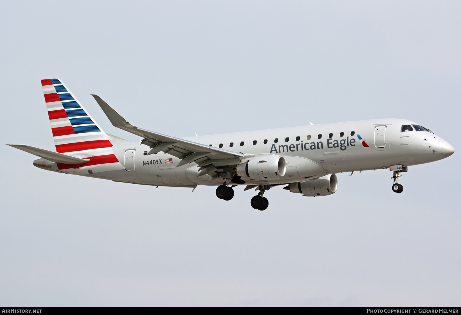 Aircraft Photo of N440YX | Embraer 175LR (ERJ-170-200LR) | American Eagle | AirHistory.net #68977