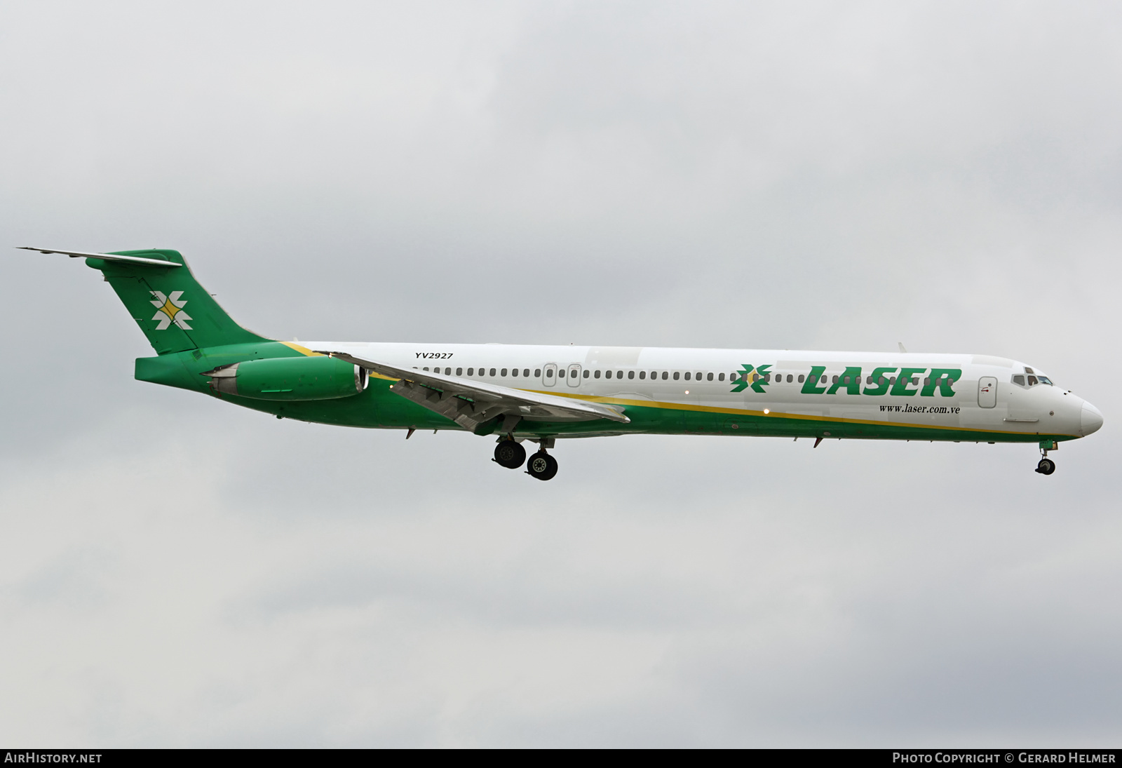 Aircraft Photo of YV2927 | McDonnell Douglas MD-82 (DC-9-82) | LASER - Líneas Aéreas de Servicio Ejecutivo Regional | AirHistory.net #69007