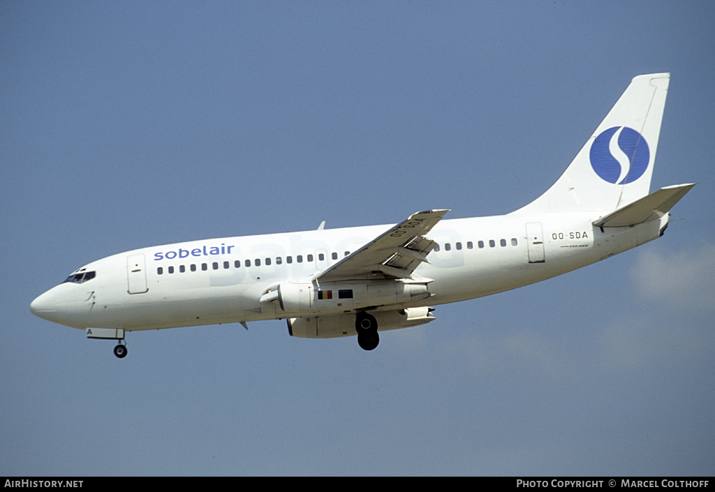 Aircraft Photo of OO-SDA | Boeing 737-229/Adv | Sobelair | AirHistory.net #69019