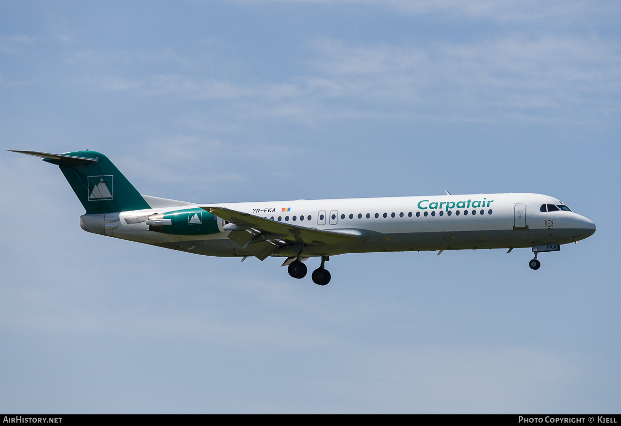 Aircraft Photo of YR-FKA | Fokker 100 (F28-0100) | Carpatair | AirHistory.net #69021