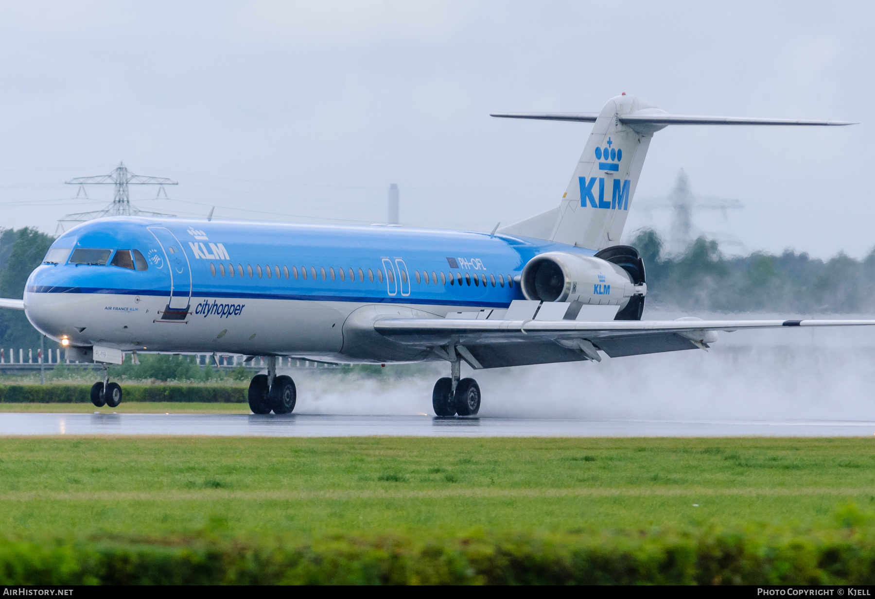 Aircraft Photo of PH-OFL | Fokker 100 (F28-0100) | KLM Cityhopper | AirHistory.net #69028