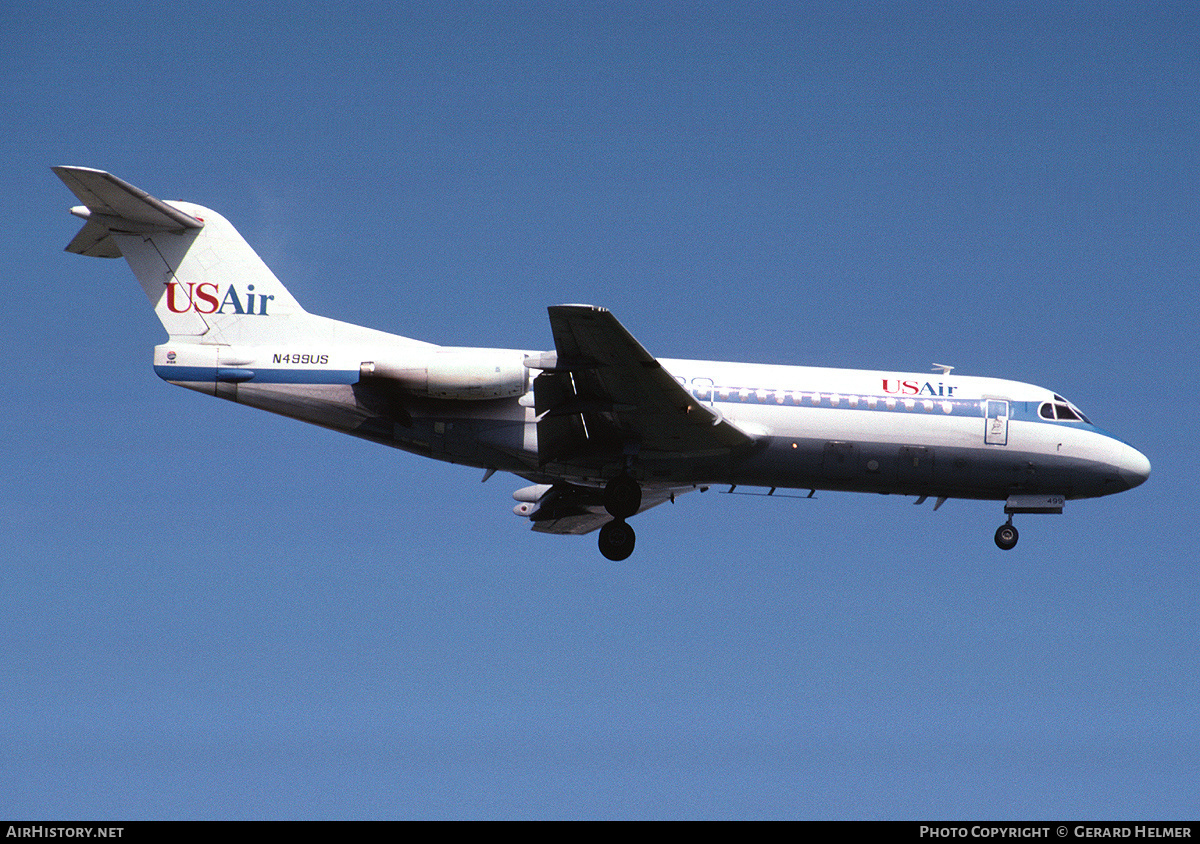Aircraft Photo of N499US | Fokker F28-4000 Fellowship | USAir | AirHistory.net #69029