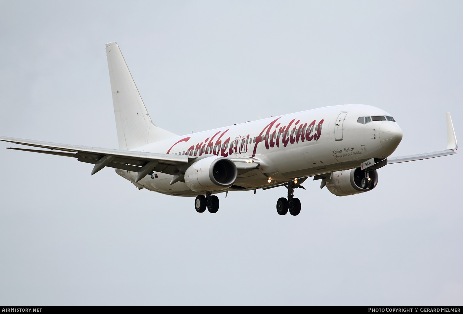 Aircraft Photo of 9Y-SXM | Boeing 737-8HO | Caribbean Airlines | AirHistory.net #69033
