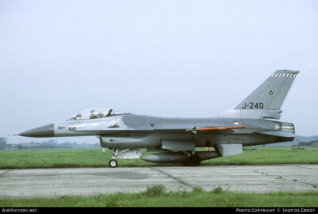 Aircraft Photo of J-240 | General Dynamics F-16A Fighting Falcon | Netherlands - Air Force | AirHistory.net #69066