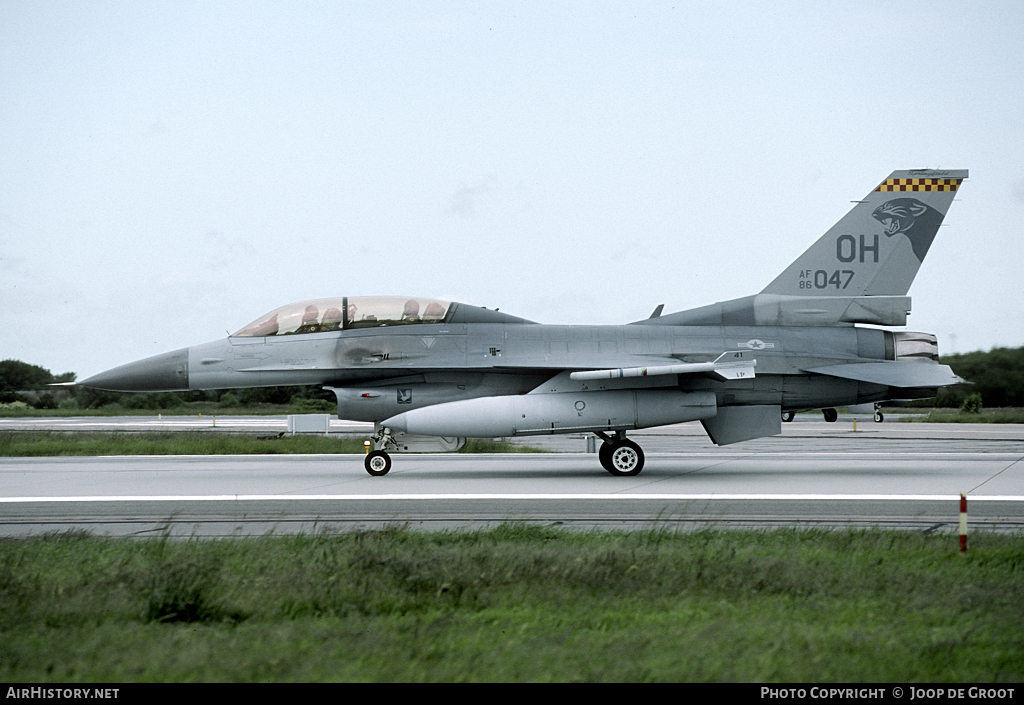 Aircraft Photo of 86-0047 / AF86-047 | General Dynamics F-16D Fighting Falcon | USA - Air Force | AirHistory.net #69069