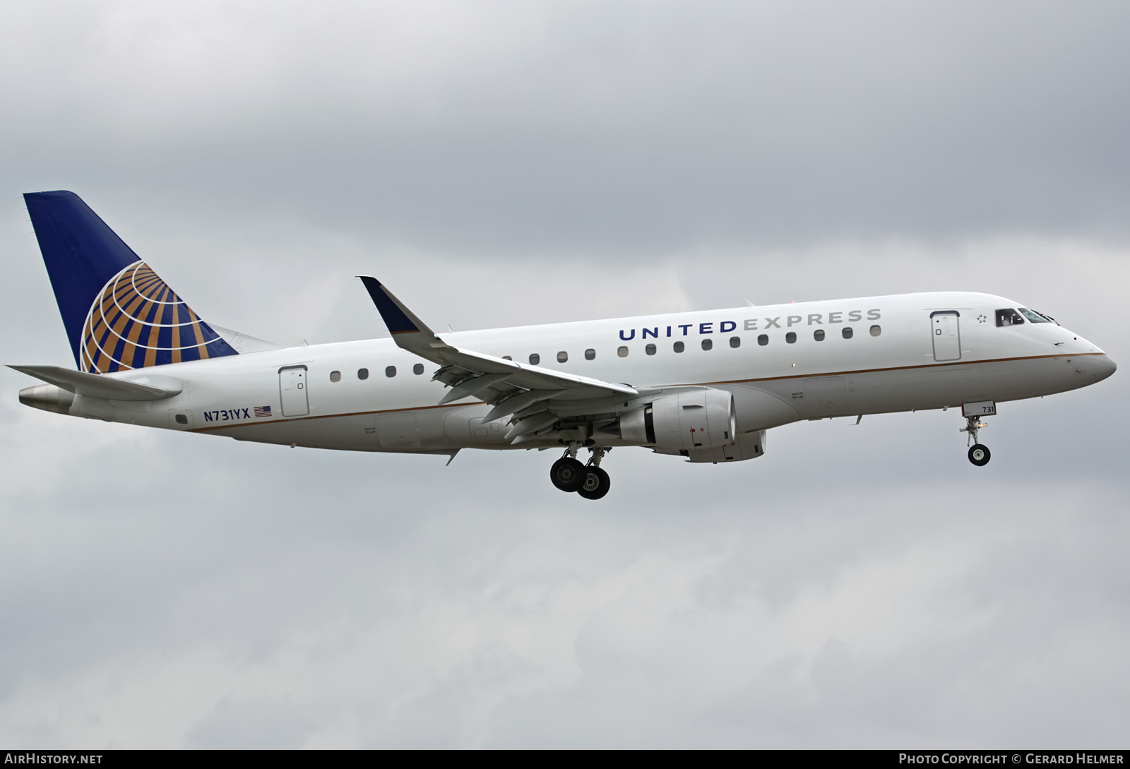 Aircraft Photo of N731YX | Embraer 175LR (ERJ-170-200LR) | United Express | AirHistory.net #69088