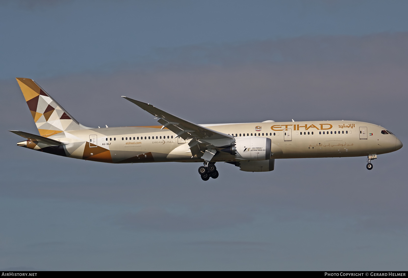 Aircraft Photo of A6-BLF | Boeing 787-9 Dreamliner | Etihad Airways | AirHistory.net #69101