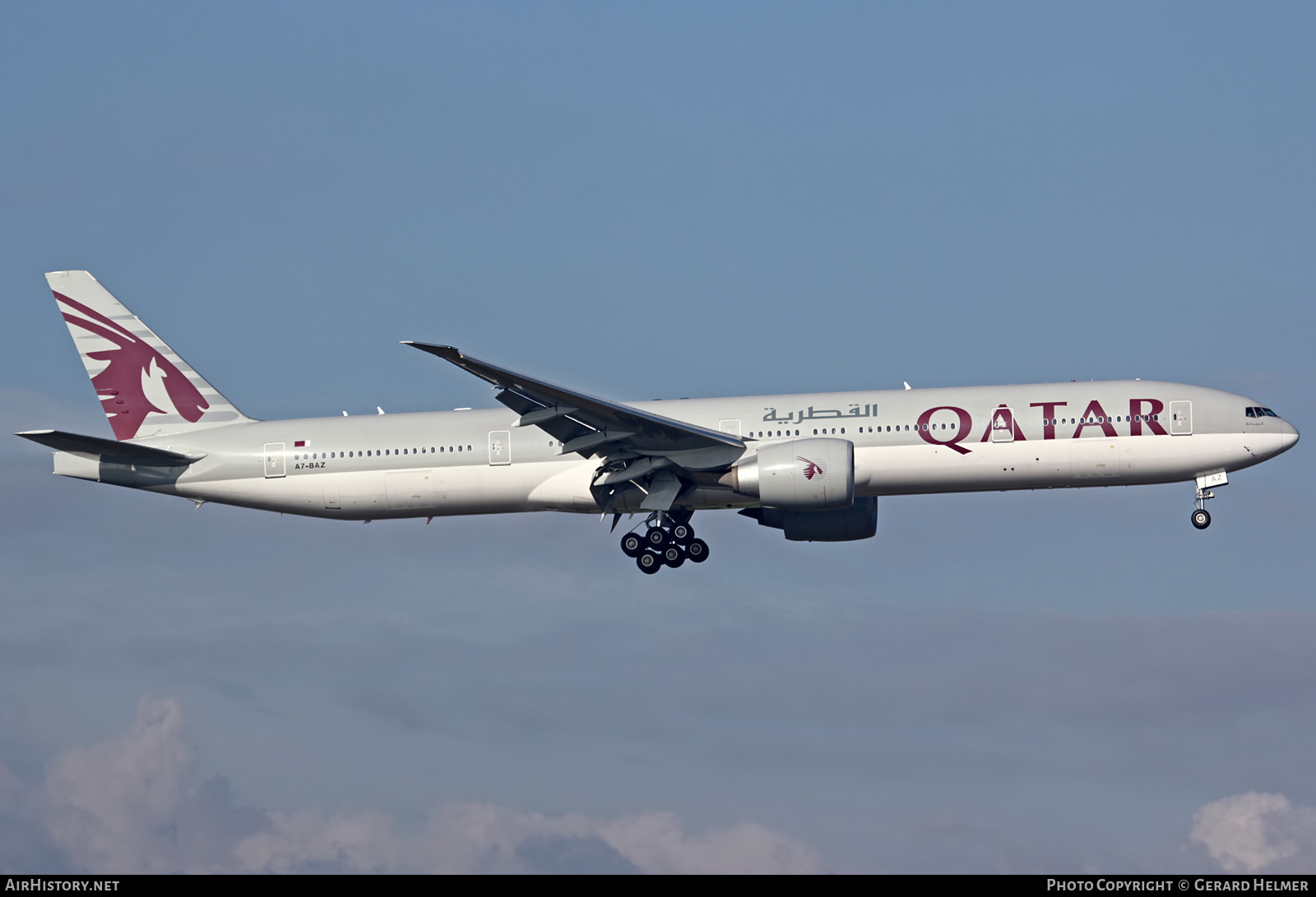 Aircraft Photo of A7-BAZ | Boeing 777-3DZ/ER | Qatar Airways | AirHistory.net #69108