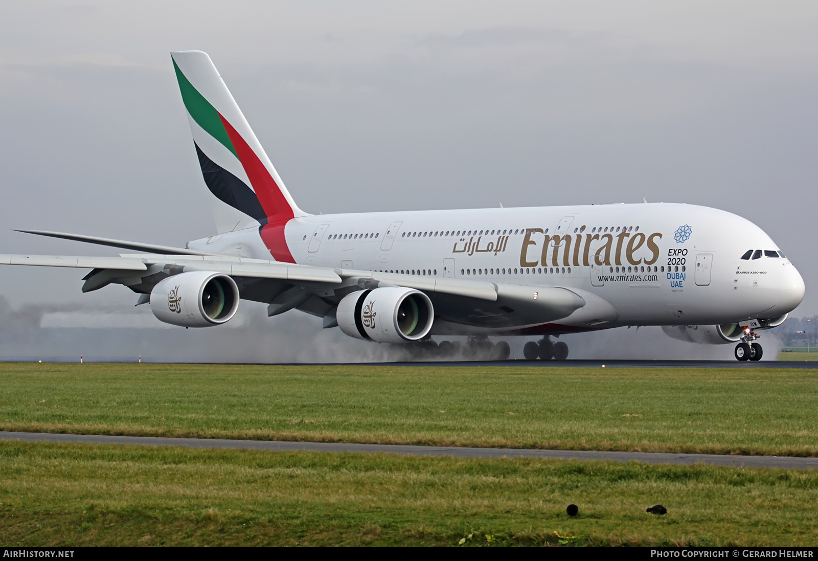 Aircraft Photo of A6-EOW | Airbus A380-861 | Emirates | AirHistory.net #69123