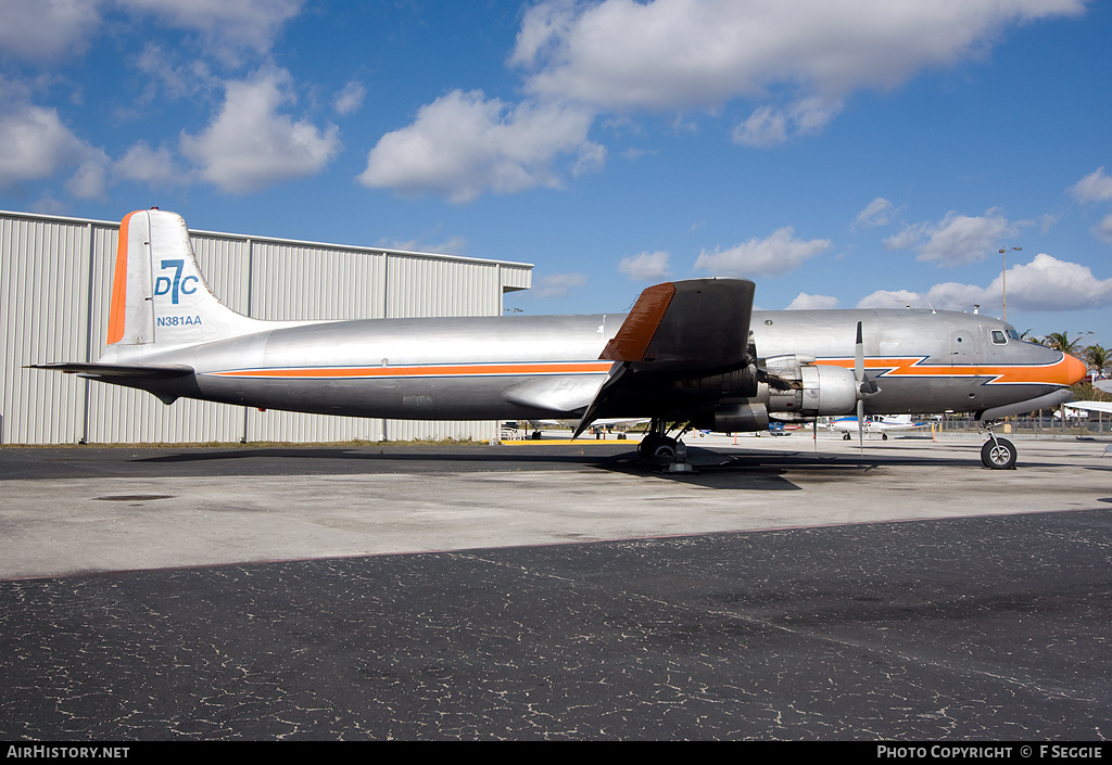 Aircraft Photo of N381AA | Douglas DC-7B(F) | Turks Air | AirHistory.net #69131
