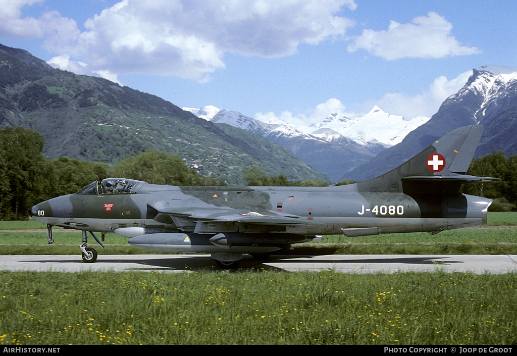 Aircraft Photo of J-4080 | Hawker Hunter F58 | Switzerland - Air Force | AirHistory.net #69132