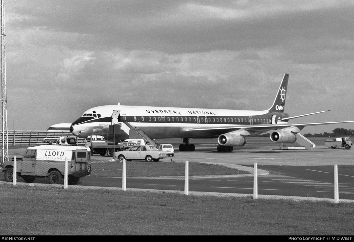 Aircraft Photo of N866F | McDonnell Douglas DC-8-63CF | Overseas National Airways - ONA | AirHistory.net #69188