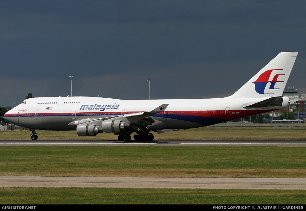 Aircraft Photo of 9M-MPK | Boeing 747-4H6 | Malaysia Airlines | AirHistory.net #69214