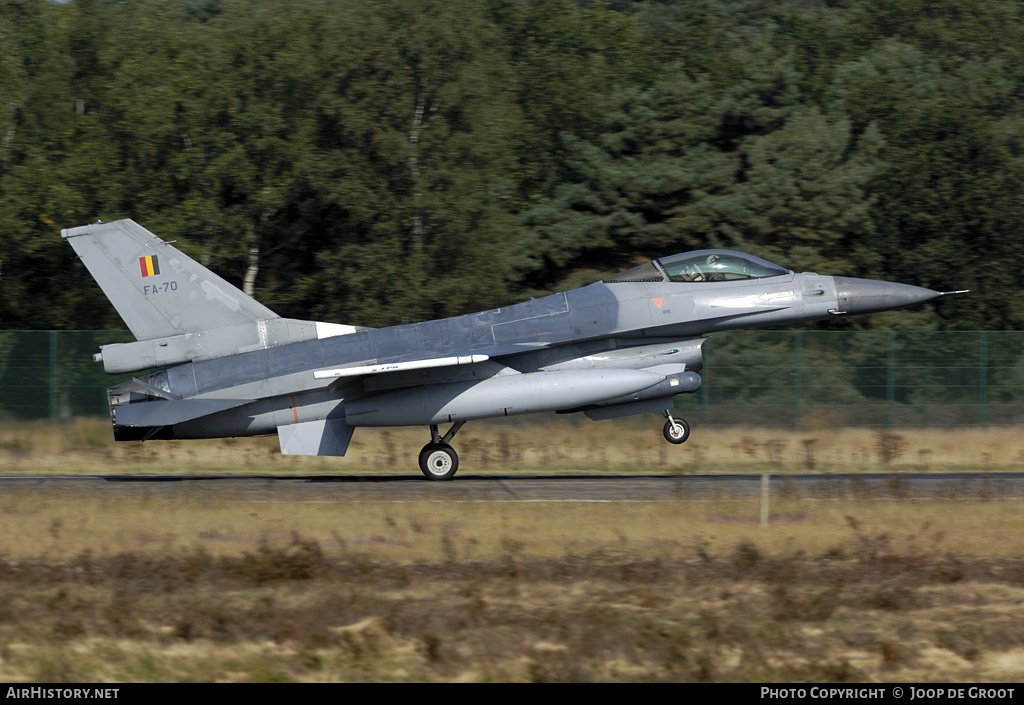 Aircraft Photo of FA-70 | General Dynamics F-16AM Fighting Falcon | Belgium - Air Force | AirHistory.net #69216