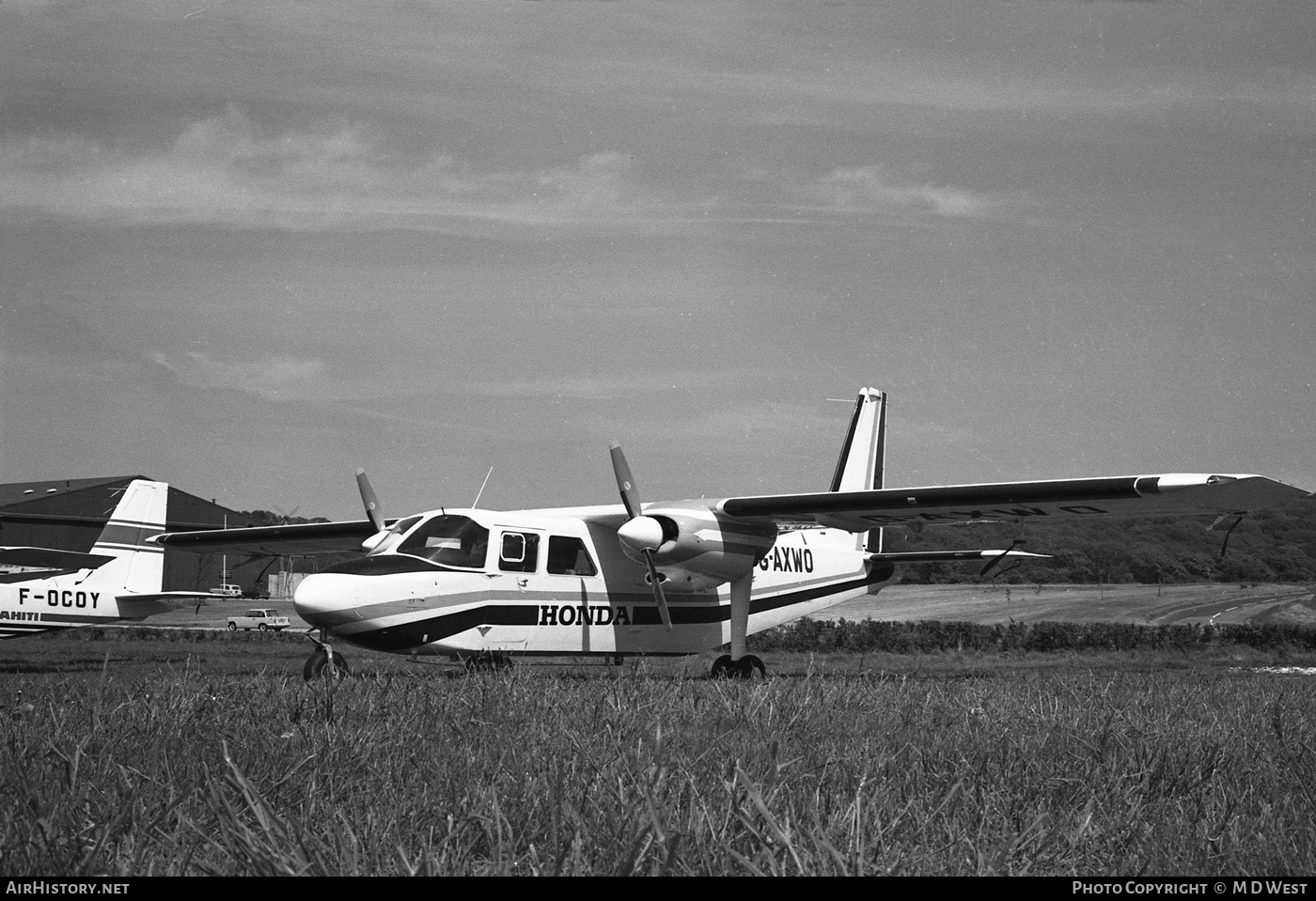 Aircraft Photo of G-AXWO | Britten-Norman BN-2A-6 Islander | Honda | AirHistory.net #69239