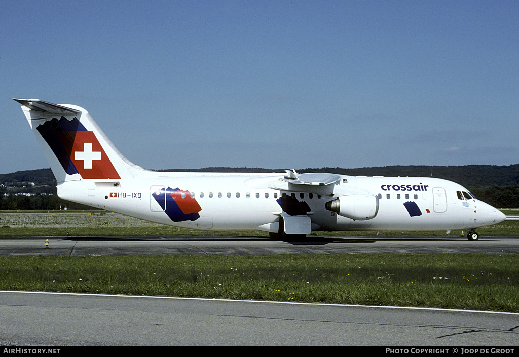 Aircraft Photo of HB-IXQ | British Aerospace Avro 146-RJ100 | Crossair | AirHistory.net #69258