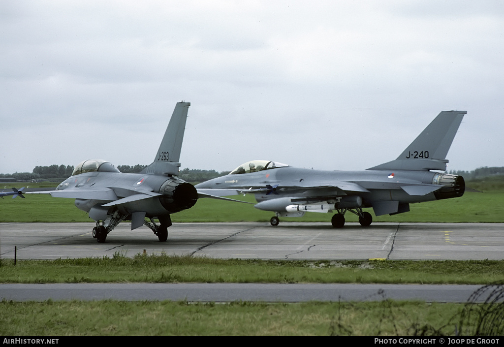Aircraft Photo of J-263 | General Dynamics F-16B Fighting Falcon | Netherlands - Air Force | AirHistory.net #69264