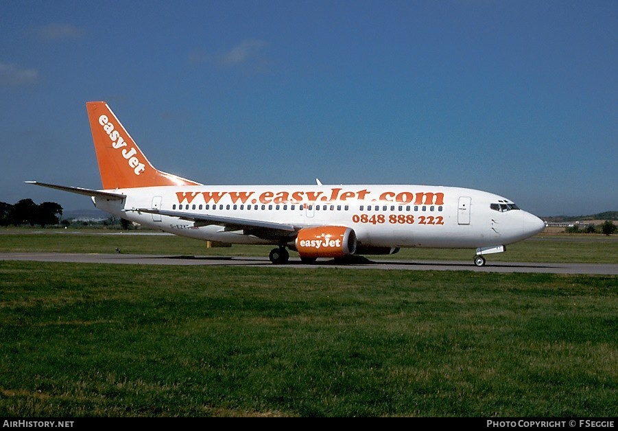 Aircraft Photo of G-EZYT | Boeing 737-3Q8 | EasyJet | AirHistory.net #69268