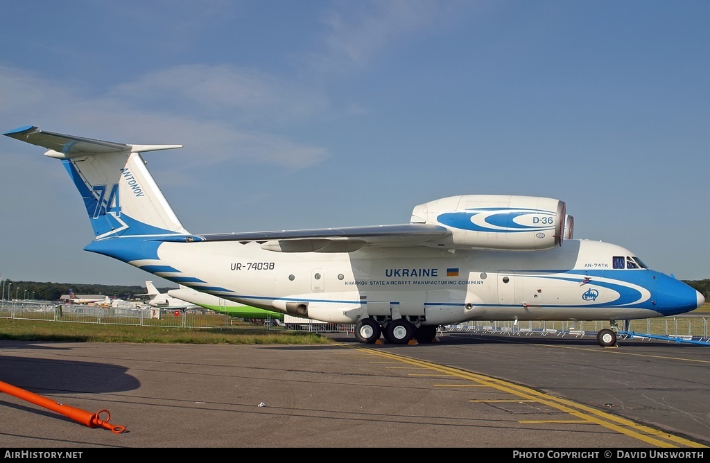 Aircraft Photo of UR-74038 | Antonov An-74 | Kharkov State Aircraft Manufacturing Company | AirHistory.net #69301