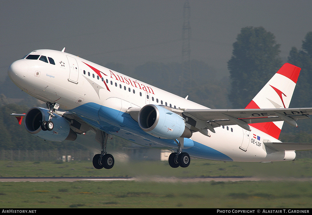 Aircraft Photo of OE-LDF | Airbus A319-112 | Austrian Airlines | AirHistory.net #69314