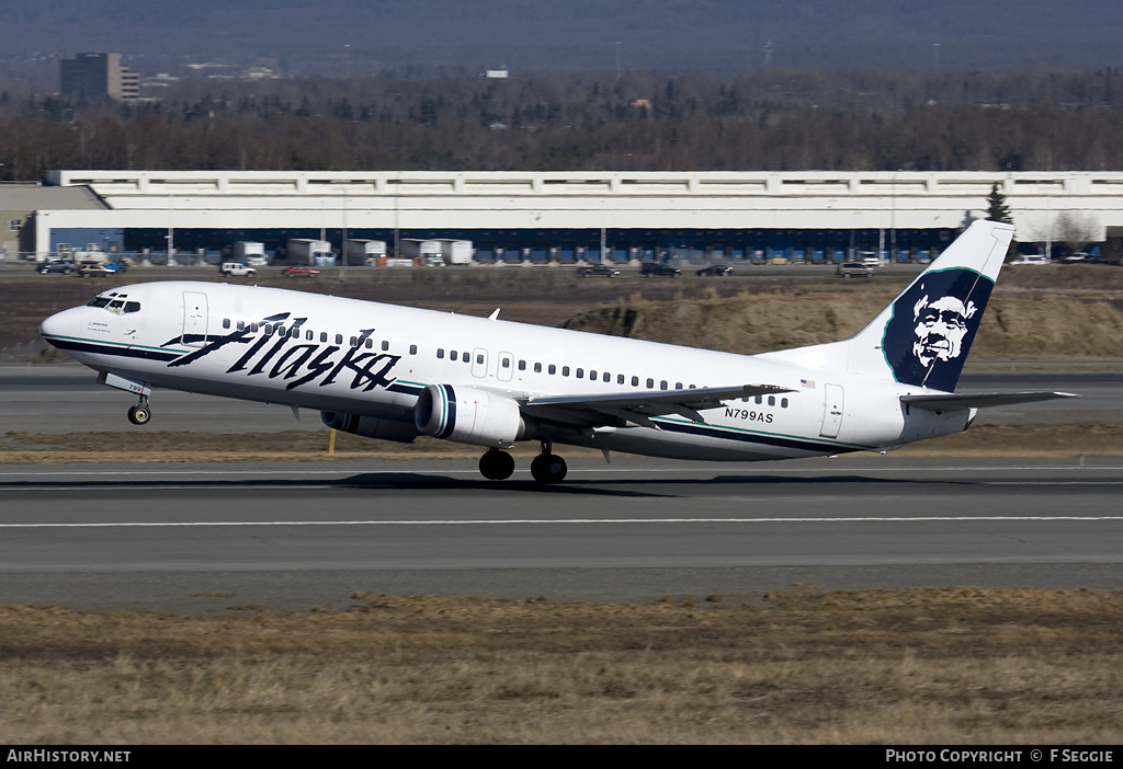 Aircraft Photo of N799AS | Boeing 737-490 | Alaska Airlines | AirHistory.net #69325