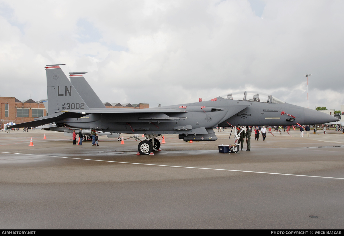 Aircraft Photo of 00-3002 / AF00-3002 | McDonnell Douglas F-15E Strike Eagle | USA - Air Force | AirHistory.net #69328