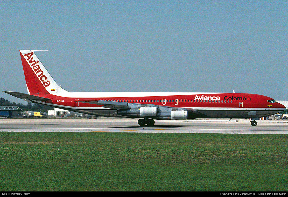 Aircraft Photo of HK-1402 | Boeing 707-359B | Avianca | AirHistory.net #69333