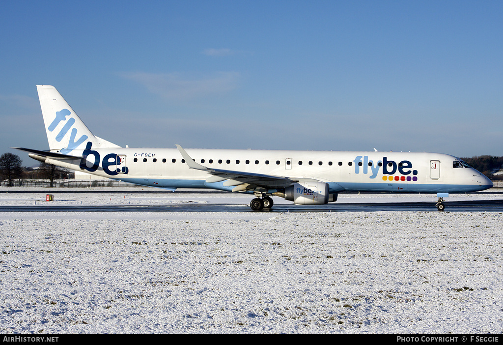 Aircraft Photo of G-FBEH | Embraer 195LR (ERJ-190-200LR) | Flybe | AirHistory.net #69375