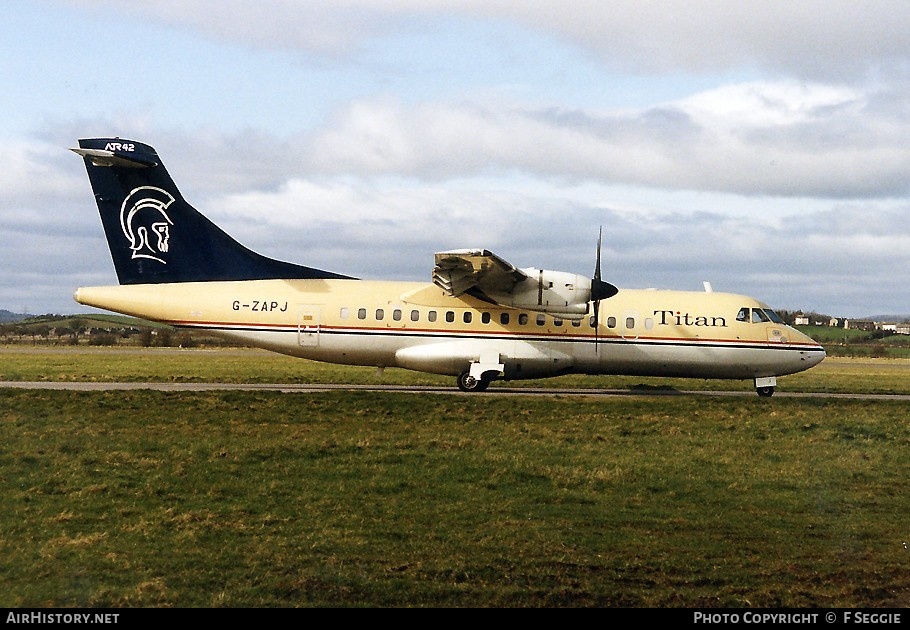Aircraft Photo of G-ZAPJ | ATR ATR-42-300 | Titan Airways | AirHistory.net #69395