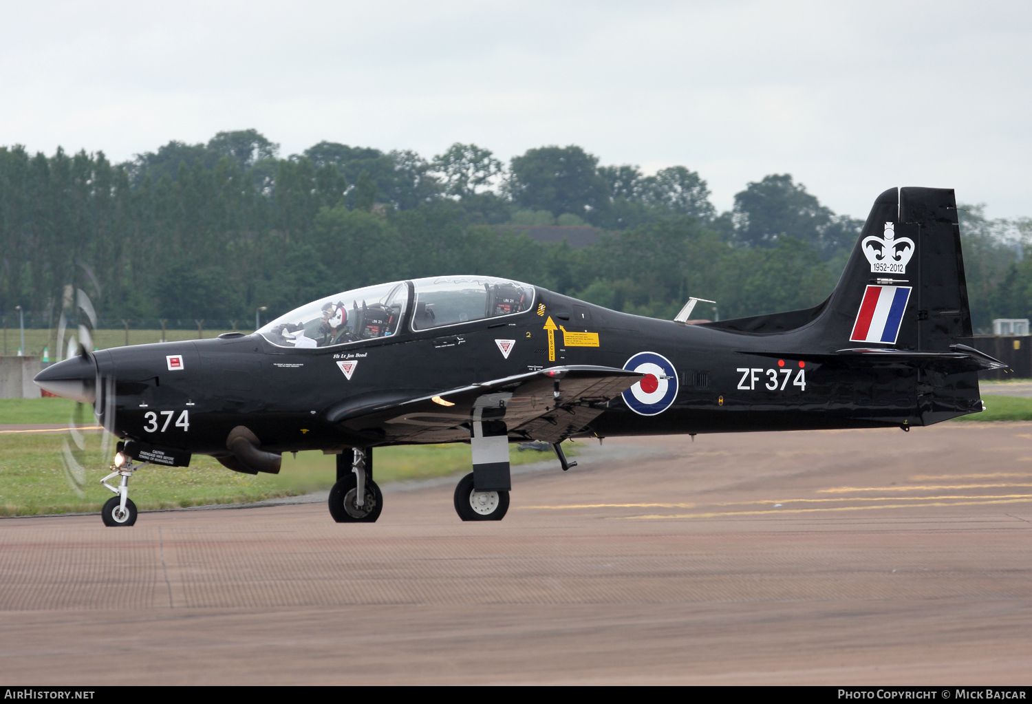 Aircraft Photo of ZF374 | Short S-312 Tucano T1 | UK - Air Force | AirHistory.net #69401