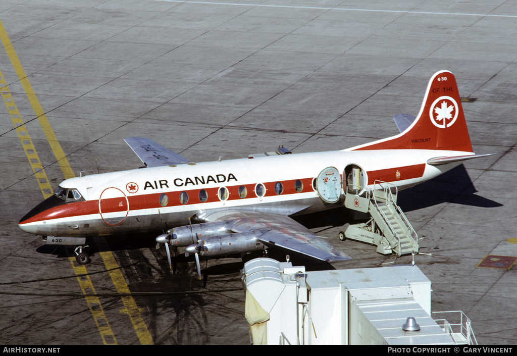 Aircraft Photo of CF-THL | Vickers 757 Viscount | Air Canada | AirHistory.net #69427