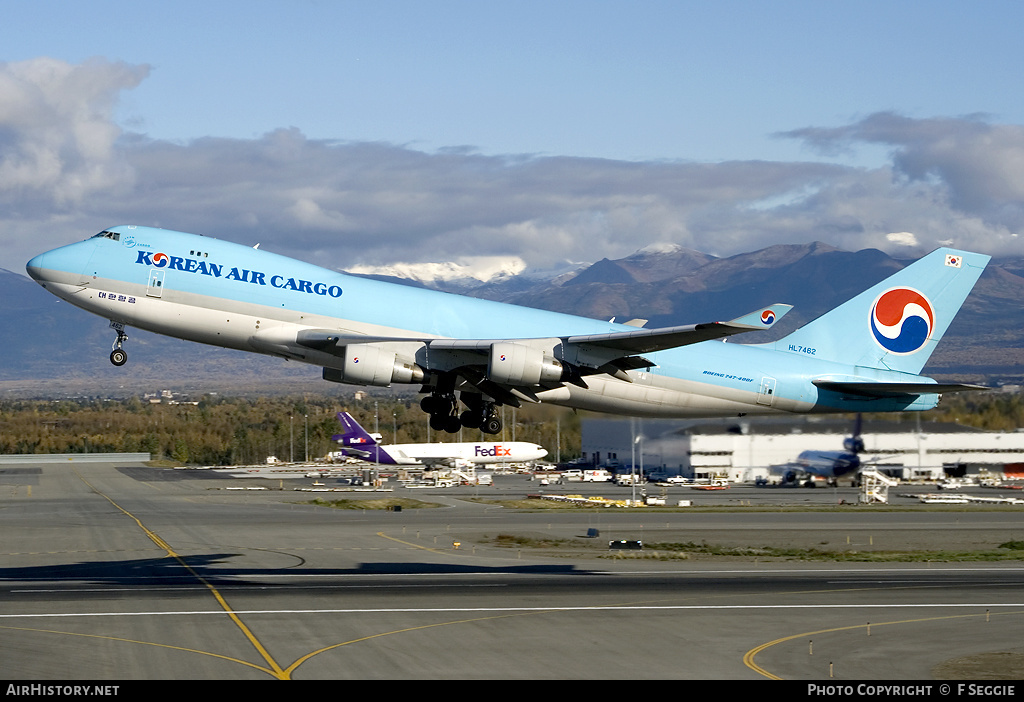 Aircraft Photo of HL7462 | Boeing 747-4B5F/SCD | Korean Air Cargo | AirHistory.net #69437