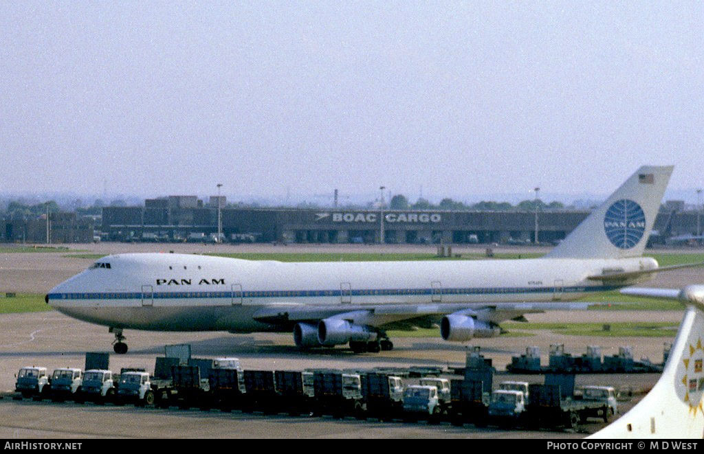 Aircraft Photo of N754PA | Boeing 747-121 | Pan American World Airways - Pan Am | AirHistory.net #69450