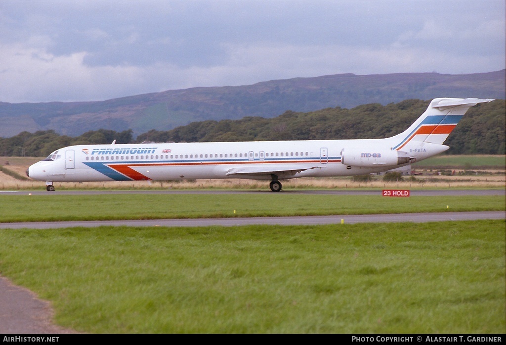 Aircraft Photo of G-PATA | McDonnell Douglas MD-83 (DC-9-83) | Paramount Airways | AirHistory.net #69457