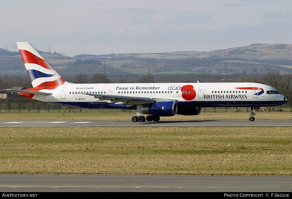 Aircraft Photo of G-BPEK | Boeing 757-236 | British Airways | AirHistory.net