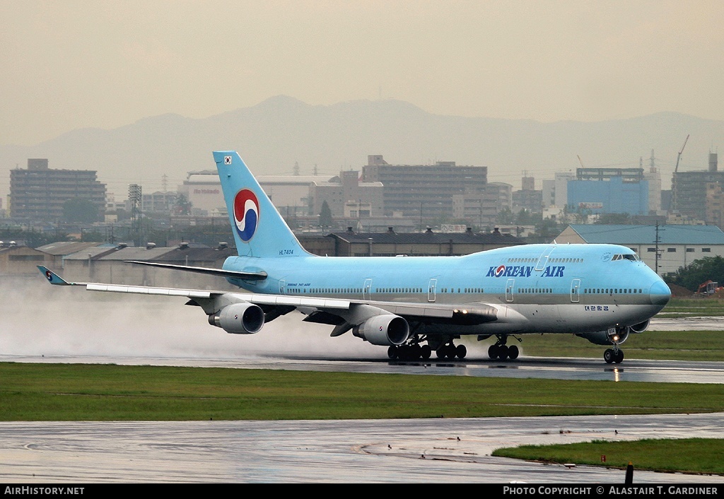 Aircraft Photo of HL7404 | Boeing 747-4B5 | Korean Air | AirHistory.net #69494
