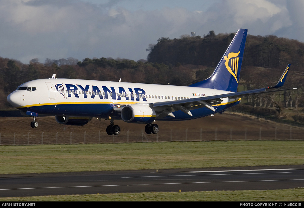 Aircraft Photo of EI-DPD | Boeing 737-8AS | Ryanair | AirHistory.net #69495