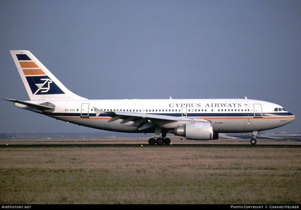 Aircraft Photo of 5B-DAX | Airbus A310-204 | Cyprus Airways | AirHistory.net #69501