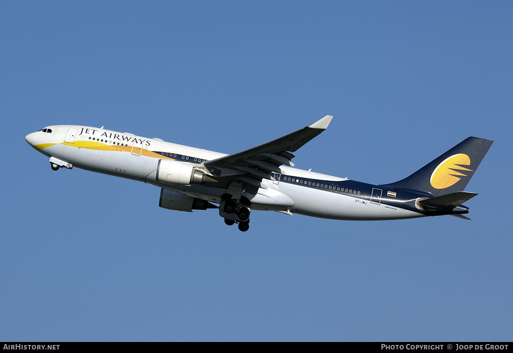 Aircraft Photo of VT-JWJ | Airbus A330-202 | Jet Airways | AirHistory.net #69532