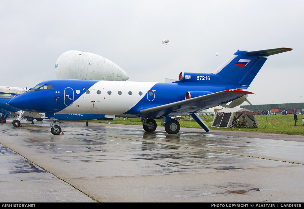 Aircraft Photo of 87216 | Yakovlev Yak-40 | SibNIA | AirHistory.net #69571