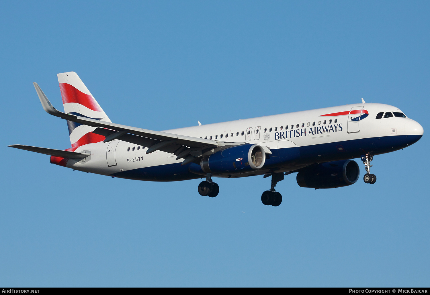 Aircraft Photo of G-EUYV | Airbus A320-232 | British Airways | AirHistory.net #69572