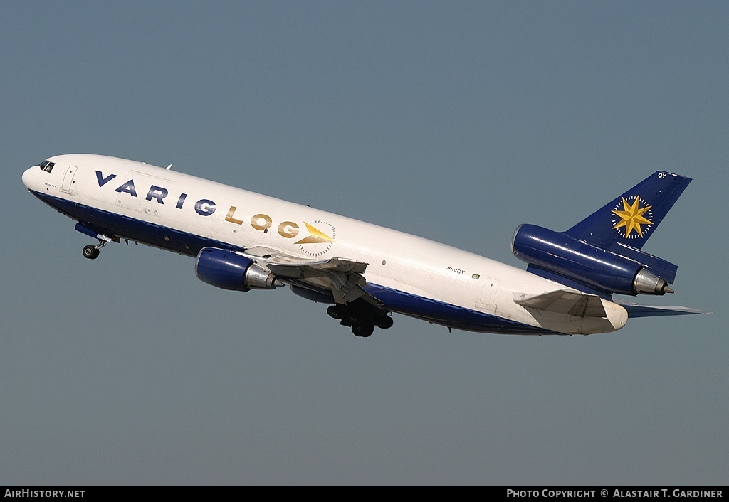 Aircraft Photo of PP-VQY | McDonnell Douglas DC-10-30(F) | Varig Log | AirHistory.net #69620