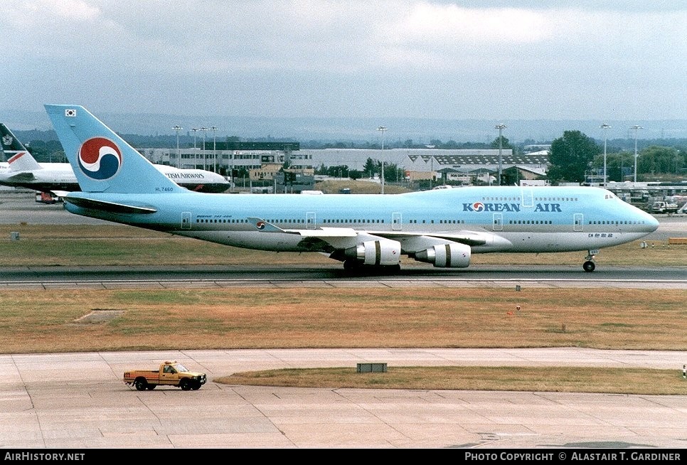 Aircraft Photo of HL7460 | Boeing 747-4B5 | Korean Air | AirHistory.net #69643